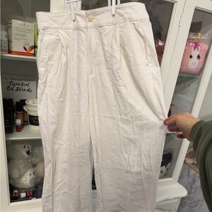 Christian Siriano women’s white linen pants size 6